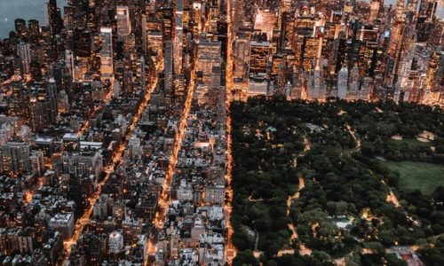 new york city arial view